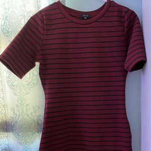 red and black t shirt dress